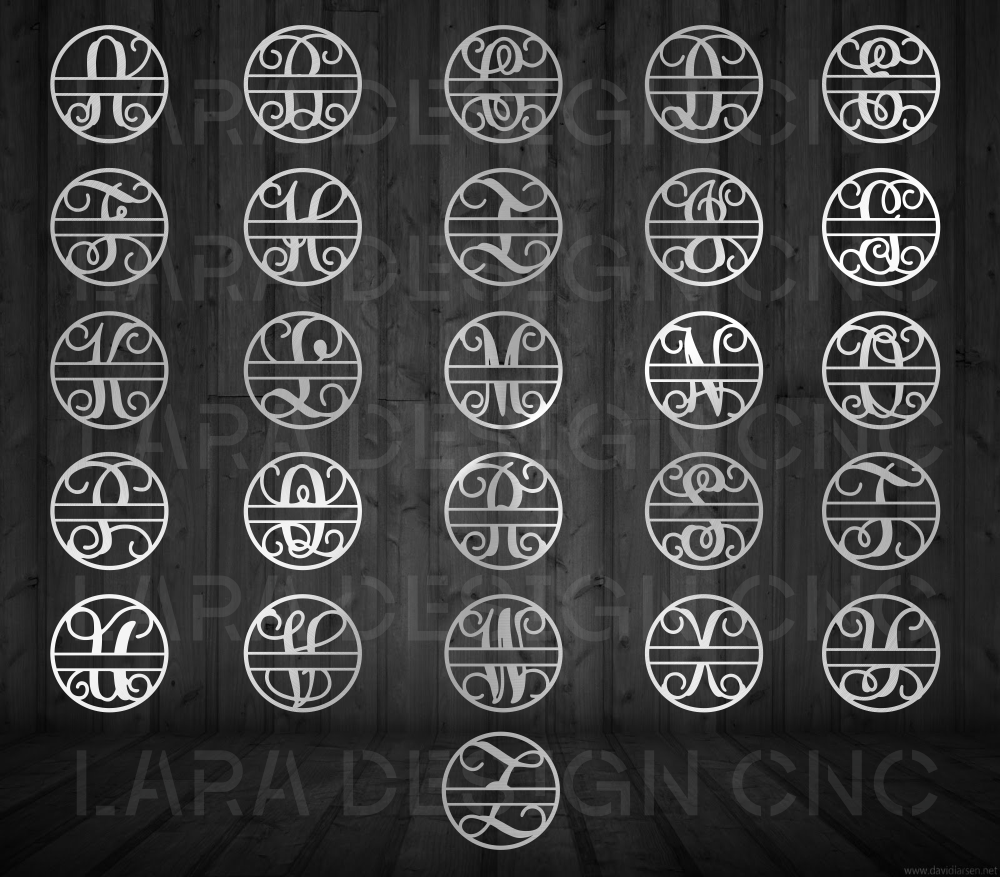 Orante Split-Letter Monogram (circular 1)