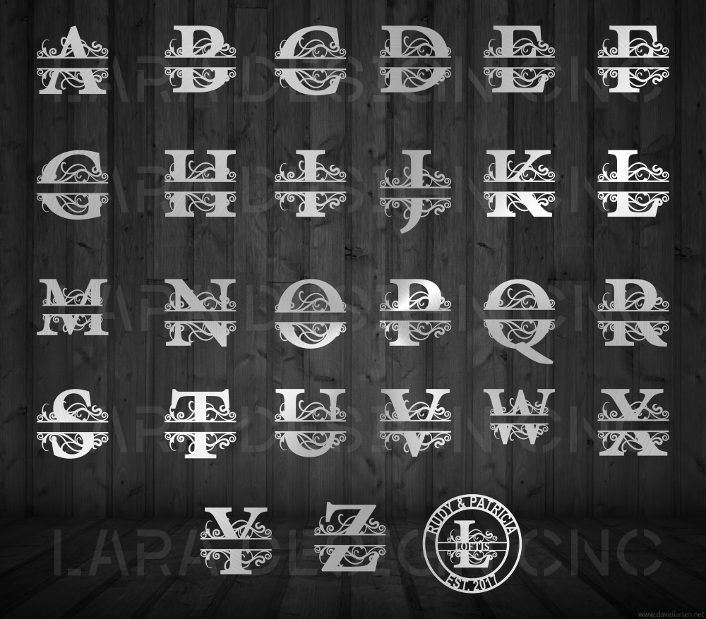 Ornate Monogram Lettering (4)