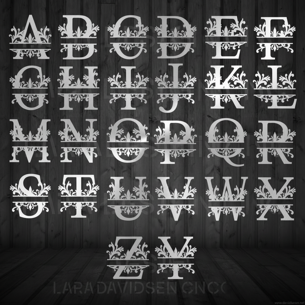 Ornate Monogram Lettering