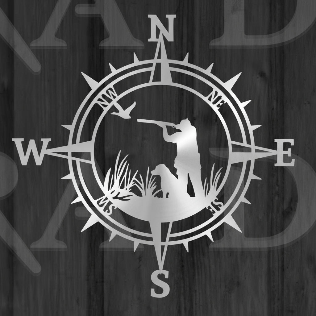 Compass Rose (Duck hunter & Bird Dog)