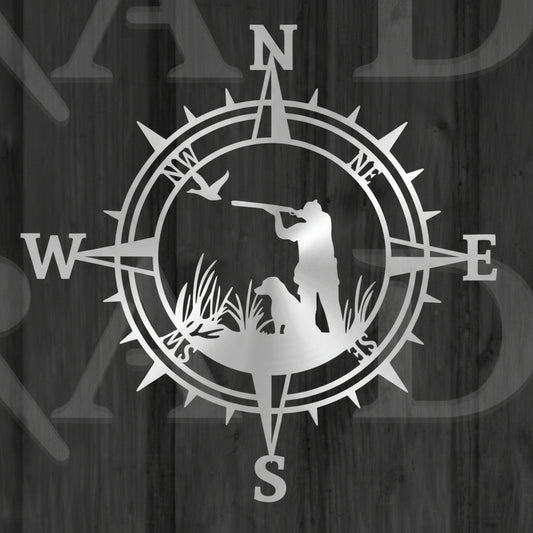 Compass Rose (Duck hunter & Bird Dog)