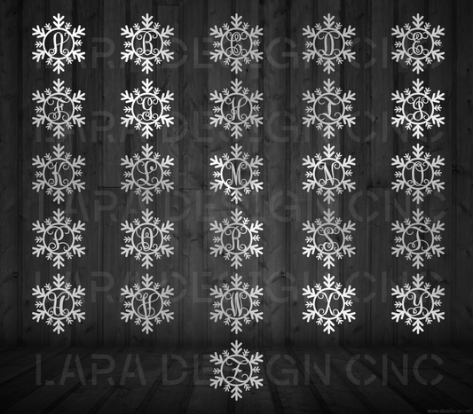 Monogram (Snowflake/Christmas)