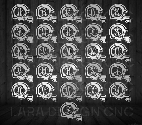 Monogram (Football Helmet)