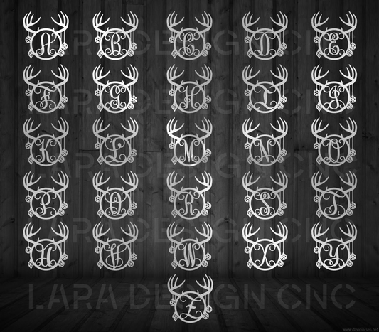 Monograms (Christmas/Antlers)