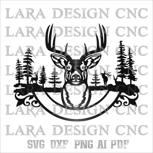 Monogram (Ornate WhiteTail Deer)